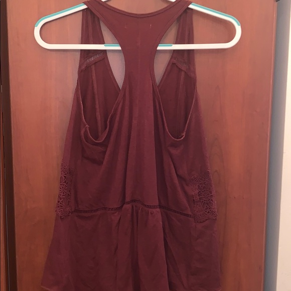 Mossimo burgundy, babydoll tank top. - Picture 2 of 3